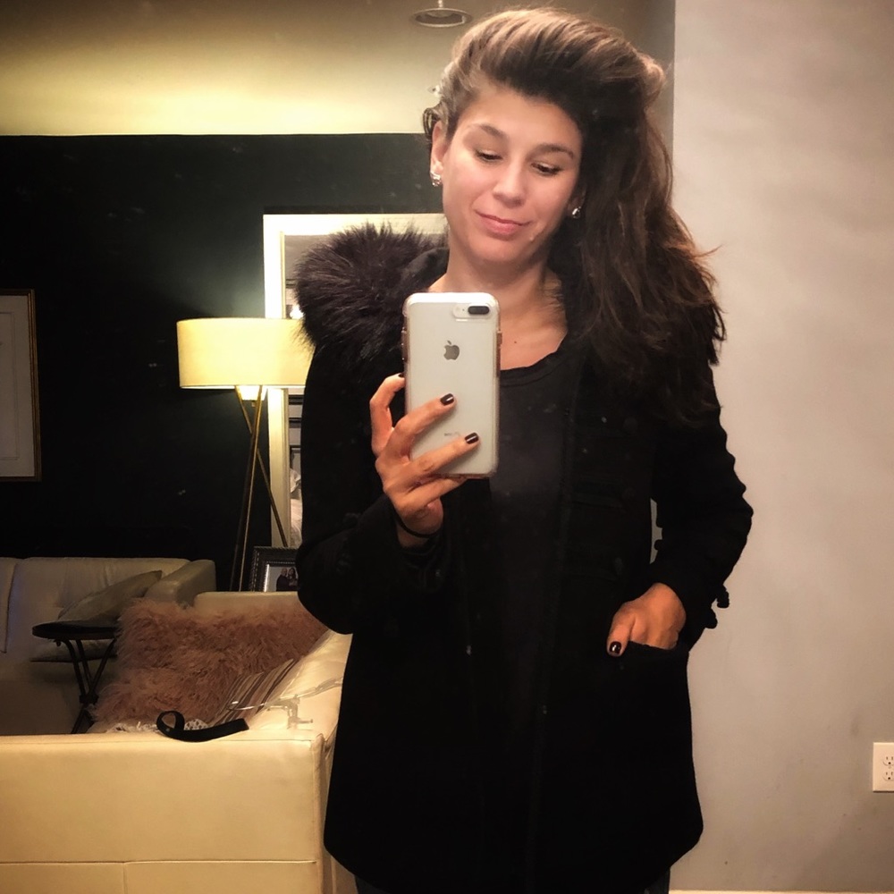 Zara Wool Hooded Jacket - Picture 2 of 8